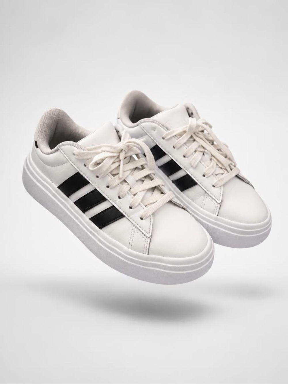 Adidas Grand Court Platform athletic shoes